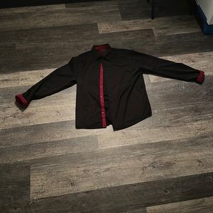 black and red mens dress shirt